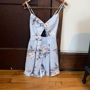 Romper with tie in back